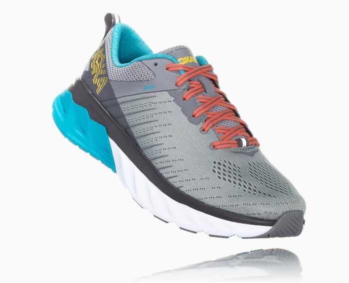 Hoka Restitusjon Sko Tilbud - HOKA ONE ONE Arahi 3 Dame Grå [NO-01JANR]